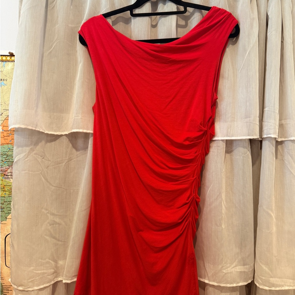 Vince Camuto red stretch shirt, size 10